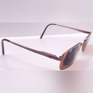 Addfo Admiral Brown Rectangular Sunglasses Frames Only
